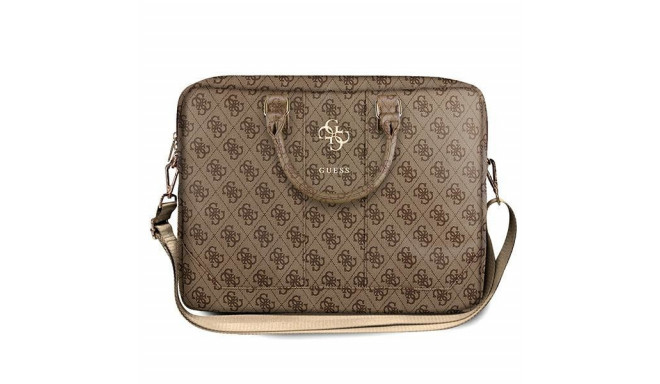 Guess 4G Big Logo bag for a 16&#39;&#39; laptop - brown