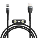 Baseus Zinc Magnetic Safe mobile phone cable Black 1 m USB A USB C