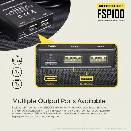 Nitecore FSP100 Solar Panel