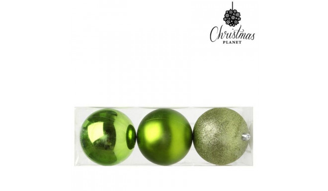 Christmas Baubles 10 cm (3 uds) Plastic Green