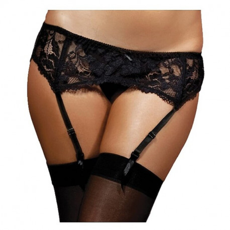 Suspender Seven Til Midnight 9555 Black S/M