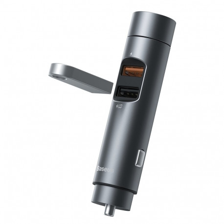 Bluetooth FM Modulator Car Charger 12-24V 2xUSB 18W QC3.0 AFC FCP