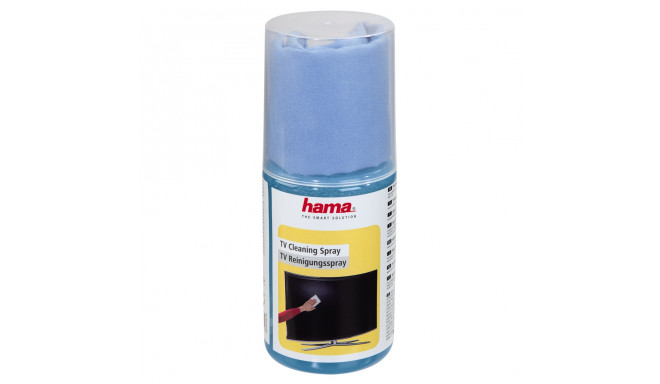 Puhastusvedelik ja mikrofiiberlapp Hama, puhastuskomplekt TFT/LCD- ja plasmaekraanidele, 200ml, lapp