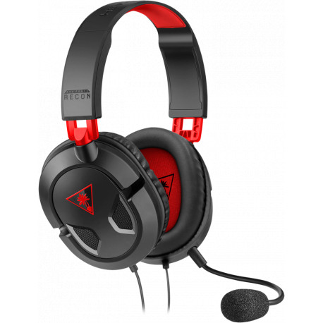 Turtle Beach kõrvaklapid + mikrofon Recon 50, must/punane