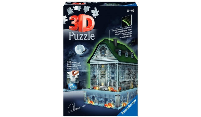 Puzzle 3D 216 pcs Haunted house glowing in the dark