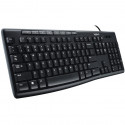 Logitech K200 Wired keyboard, USB, RU, Black