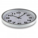 Wall Clock Plastic (3,8 x 25 x 25 cm) Silver