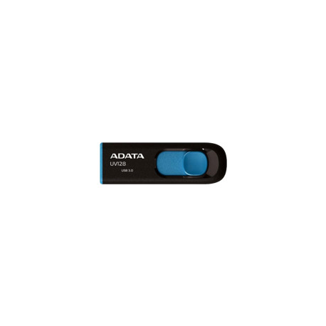 ADATA 64GB USB-mälupulk UV128 USB 3.0 must/sinine
