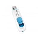 Adata mälupulk 32GB C008 Slider USB 2.0, valge/sinine