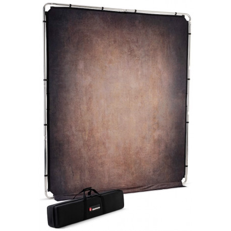 Manfrotto студийный фон + рама EzyFrame Vintage, walnut