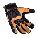 Leather Motorcycle Gloves W-TEC Flanker B-6035 - Black M