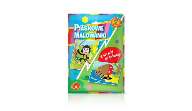 Piaskowa Malowanka Hippopotam Małpa