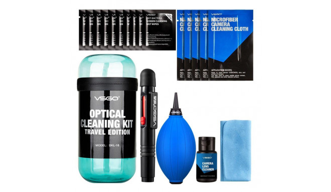 VSGO Optical Cleaning Kit Travel Blue