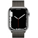 Apple Watch 7 GPS + Cellular 45mm Stainless Steel Milanese Loop, silver (MKJW3EL/A)
