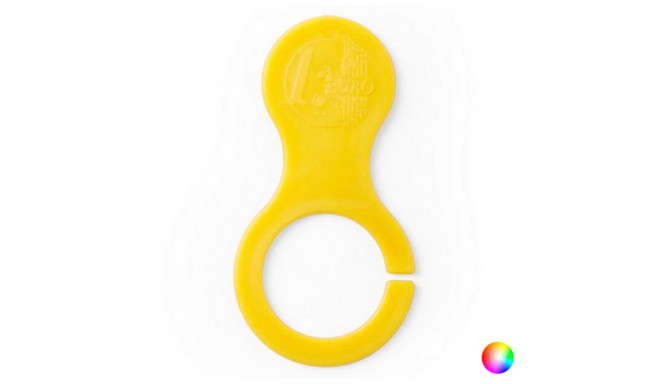 Coin Keyring with Carabiner 142451 (Yellow)