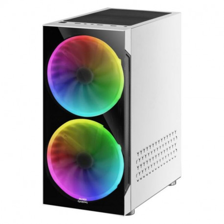 ATX Pus-torņveida Kārba Mars Gaming MC9W LED RGB Balts