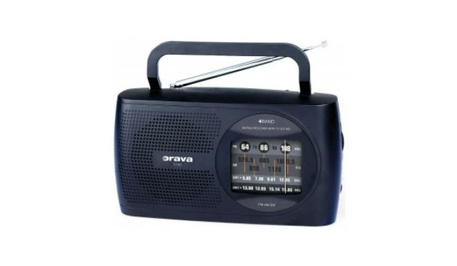 Portable radio receiver with FM/AM/SW range and dual power Orava