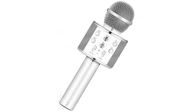 Blackmoon (8997) Wireless Karaoke Microphone Bluetooth 4.0 (Silver)