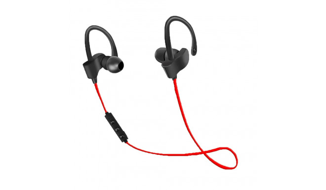 BLUETOOTH EARPHONES BLACK/RED