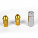 Set Nuts OMP 7075 M12 x 1,25 40 mm 20 uds Gold