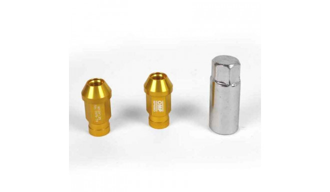 Set Nuts OMP 7075 Gold 40 mm 20 uds M12 x 1,25