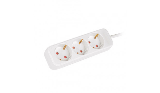 Schuko Multiadapter 3 Pistikule Lanberg 2500 W 1,5 m Valge