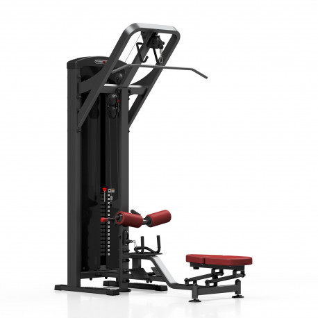 2-in-1 pulldown - row machine Marbo MP-U211 - burgundy