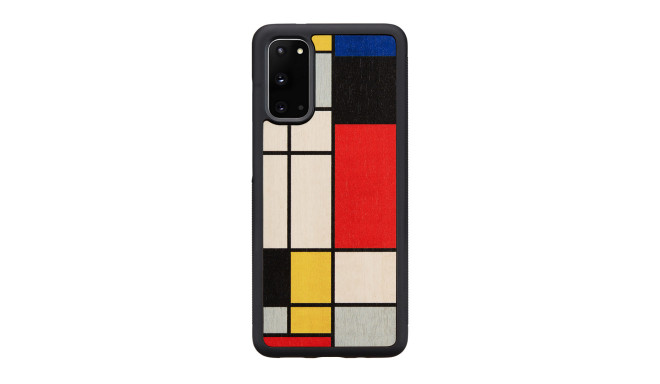 MAN&WOOD case for Galaxy S20 mondrian wood black