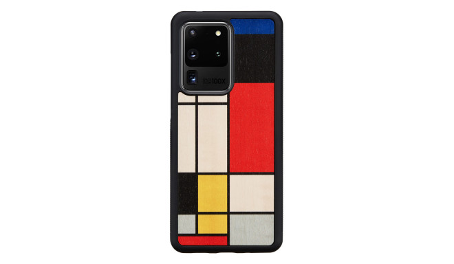 MAN&WOOD case for Galaxy S20 Ultra mondrian wood black