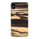 Man&Wood kaitseümbris iPhone XS Max, white ebony black