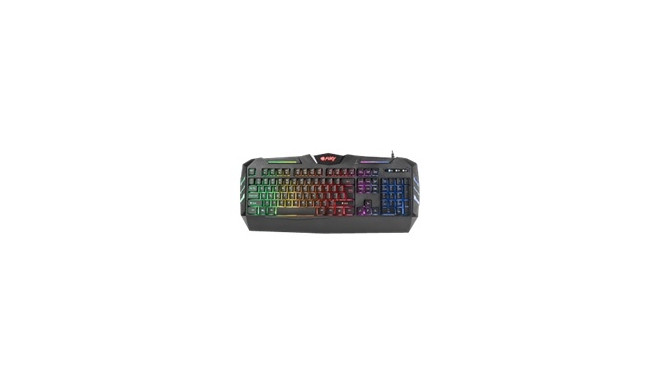 NATEC NFU-0868 Fury Gaming Keyboard SPITFIRE USB, backlight, US layout, Black