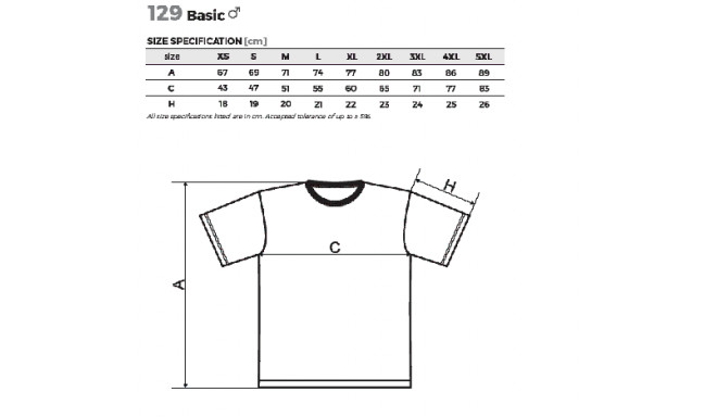 Adler Basic meeste T-särk 129 kollane S