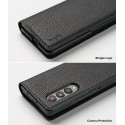 Ringke Folio Signature genuine leather case with flap for Samsung Galaxy Z Fold 3 black 