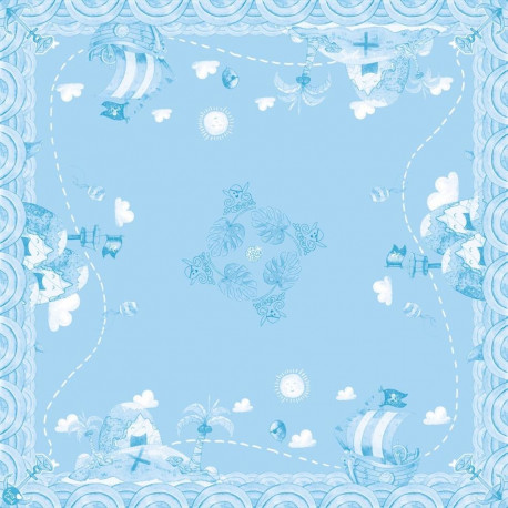 Susy Card laudlina, 80x80 cm / Piraat
