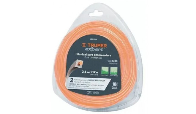 Tugevdatud kandiline trimmeri jõhv 2.4mm/12m Truper®