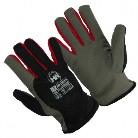 Hard Work töökindad fliisvoodriga mikrotehnilisest nahast 3152AW 9