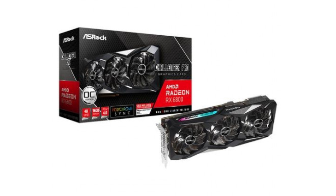 ASRock videokaart RX6800 CLP 16GO AMD Radeon RX 6800 16GB GDDR6