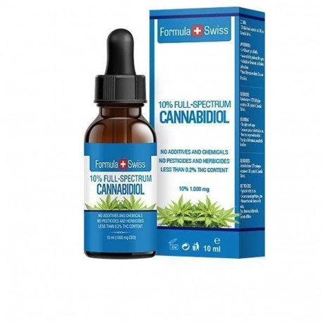 FORMULA SWISS CANNABIDIOL drops 10% CBD hemp seed oil 1000mg