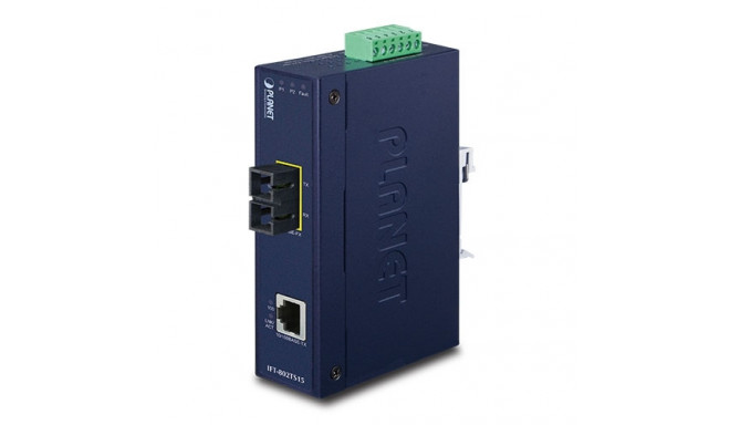 Tööstuslik konverter: 10/100BaseT(X) to 100BaseFX, multi mode, SC, -40 kuni 75°C