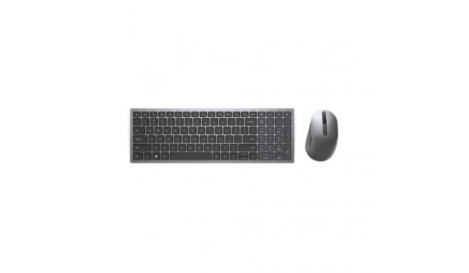DELL KM7120W keyboard Mouse included RF Wireless + Bluetooth QWERTY US International Grey, Titanium