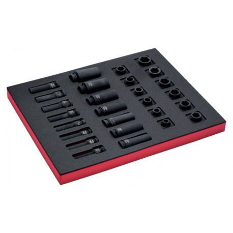 1/2" Löökpadrunite kmpl 2/3 vahtaluses 27 osa