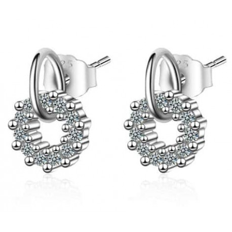 OiOi embellished dot earrings