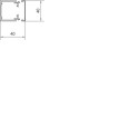 Hager LF4004009010 cable trunking system 2 m PVC