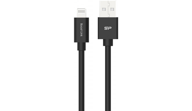 Silicon Power кабель USB - Lightning Boost Link 1 м, черный