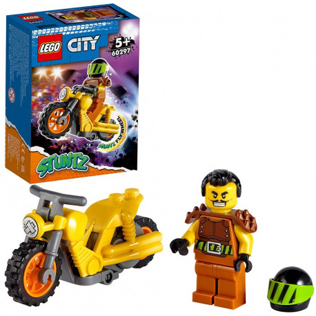 LEGO City игровые кубики Разрушитель-трюковый мотоцикл (60297)