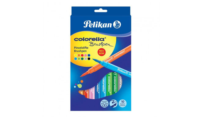 Pelikan viltpliiats, colorella, pintselotsaga, 10 värvi