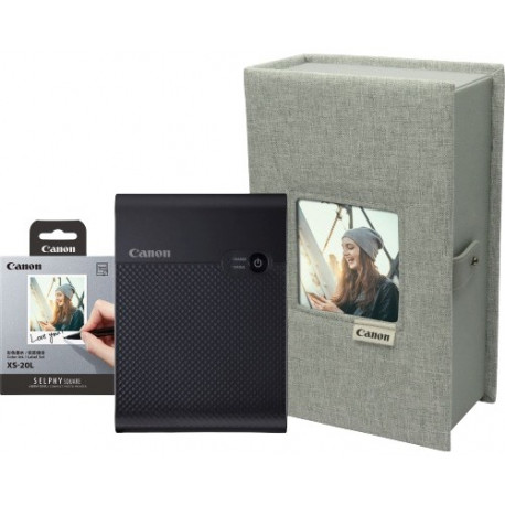 Canon fotoprinter + fotopaber Selphy Square QX10 Premium Kit, must