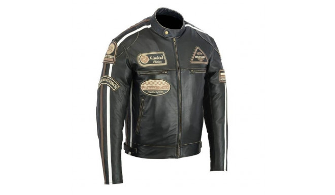 Leather Moto Jacket BOS 2058 Antique - Black S
