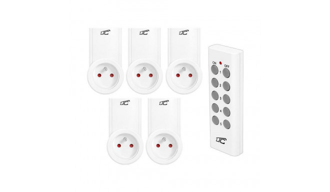 Remote controlled mains socket x5 LTC
