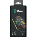 Wera 967/9 TORX L-võtmete kmpl 9 osa TX 8-40, avaga, Multicolour, Blacklaser